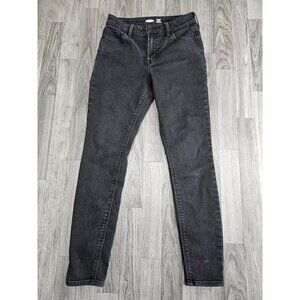 (3/$35) Old Navy Jeans Womens 2 Black Rockstar Super Skinny Built-In Warm